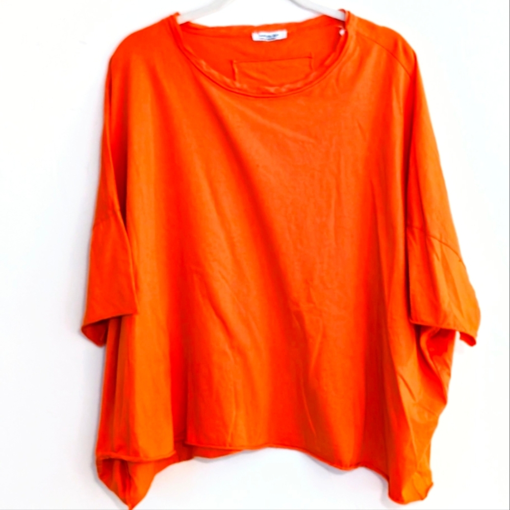 Banana Blue Oversized Cotton Jersey Top – Orange – NWOT